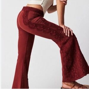 Free People Neptune Cropped Crochet pants